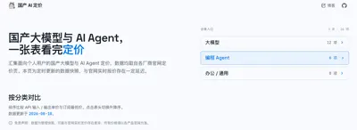 【工具自荐】国产大模型与 AI Agent比价工具